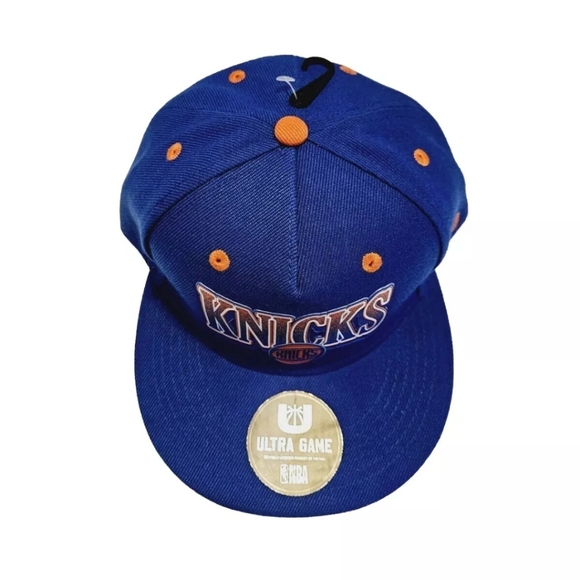 New York Knicks NBA Basketball Official Ultra Game Snapback Trucker Hat/Cap NWT - Picture 2 of 13